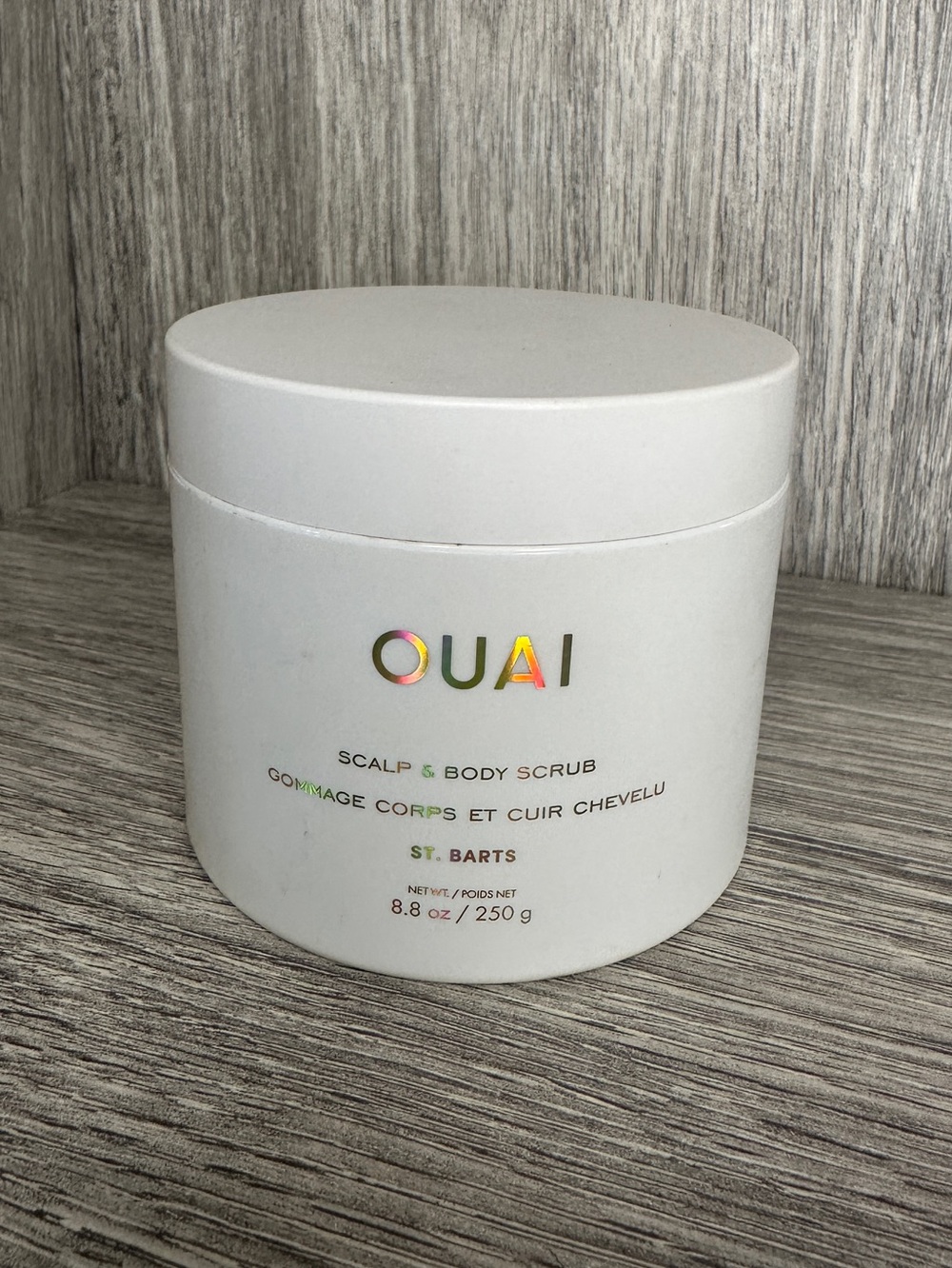 OUAI White Scalp & Body Scrub- St. Barts. 8.8oz